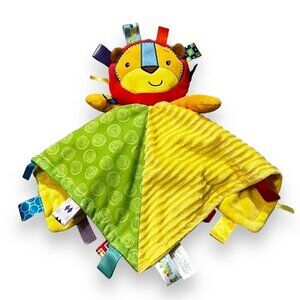 Taggies Plush Lion Lovey Security Cuddle Blanket Tags Boy Girl Multicolor 14"